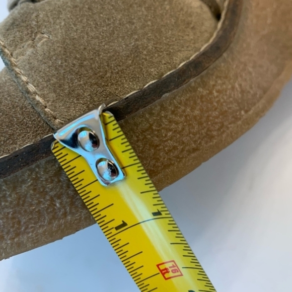 Madewell Suede Lace Up WEDGE Booties MONK strap Buckle 3.5" HEIGHT SZ 9.5 - Picture 15 of 15